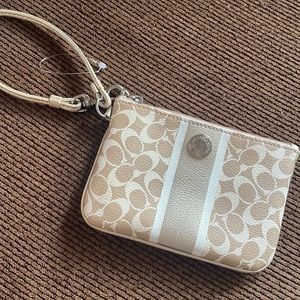 Tan wristlet